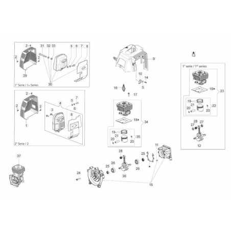 SHORT BLOCK ORIGINAL EMAK 61330242R | NewgardenParts.com