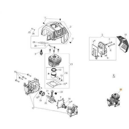 SHORT BLOCK ORIGINAL EMAK 61450039R | NewgardenParts.com