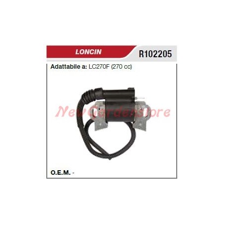 Bobina di accensione LONCIN motozappa LC270F 270cc R102205 | NewgardenParts.com