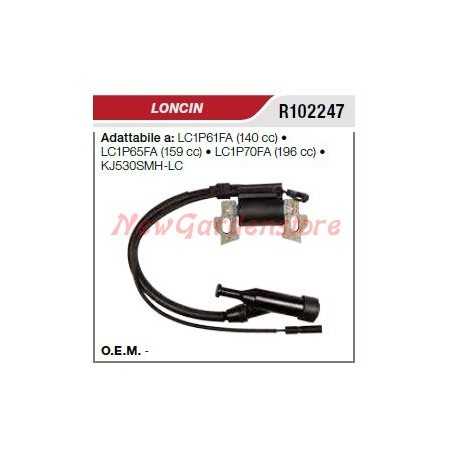 Ignition coil LONCIN lawnmower mower LC1P61FA R102247 | NewgardenParts.com