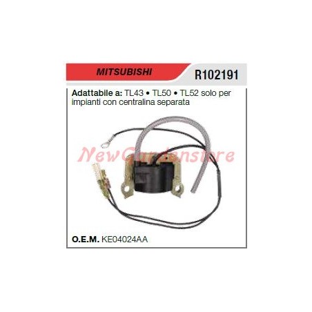 Bobina di accensione MITSUBISHI tagliasiepe TL43 50 52 R102191 | NewgardenParts.com