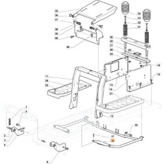 SUPPORT DE REPOSE-PIEDS EMAK ORIGINAL G382785179E1R | NewgardenParts.com