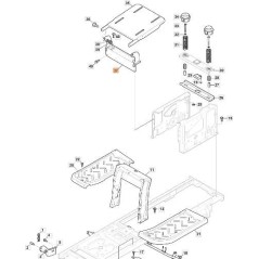 SUPPORT DE SIÈGE D'ORIGINE EMAK G382820151E2R | NewgardenParts.com