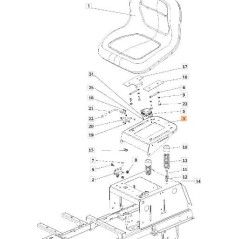 SUPPORT DE SIÈGE D'ORIGINE EMAK SGS532018474683 | NewgardenParts.com
