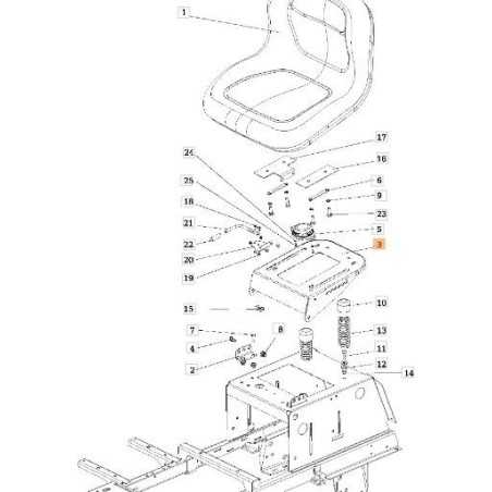 SUPPORT DE SIÈGE D'ORIGINE EMAK SGS532018474683 | NewgardenParts.com