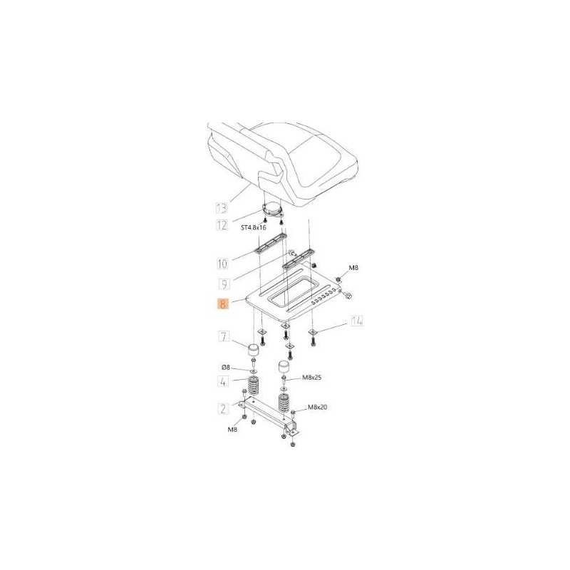 SUPPORT DE SIÈGE D'ORIGINE EMAK TS000288R