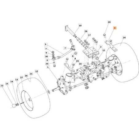 ORIGINAL STEERING SUPPORT EMAK SGS532080422083R | NewgardenParts.com