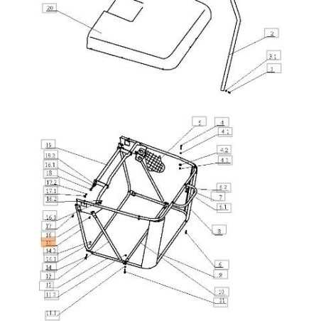 ORIGINALRAHMEN EMAK SGS532974442013 | NewgardenParts.com