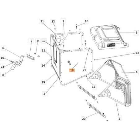 ORIGINAL EMAK KORBABDECKUNG SGS532074302373R | NewgardenParts.com
