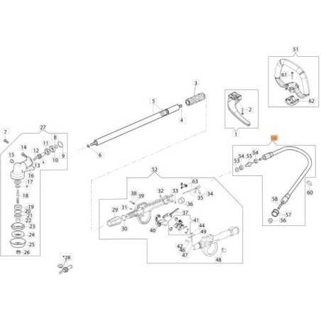 TRANSMISSION FLEXIBLE SEMI-COMPL. ORIGINAL EMAK 61402066R | NewgardenParts.com