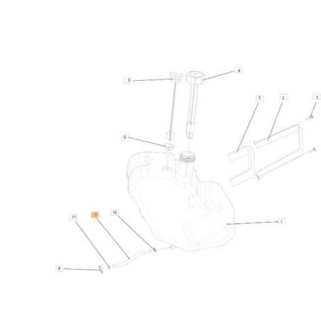 TUBO DE COMBUSTIBLE ORIGINAL EMAK SGN272392014R | NewgardenParts.com