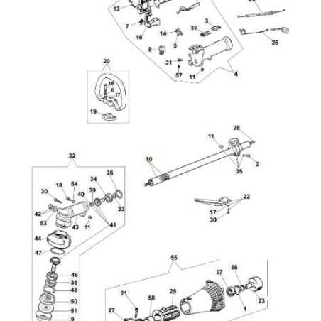 Brush cutter tube 722S 725S 725T 726S ORIGINAL OLEOMAC 4160011R | NewgardenParts.com