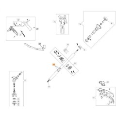 TRANSMISSION TUBE D.32 W/JACKET WITHOUT TRANSMISSION SHAFT ORIGINAL EMAK BF000130R | NewgardenParts.com