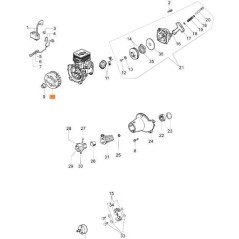 VOLANT MOTEUR ORIGINAL EMAK 61170018R | NewgardenParts.com