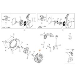 Volano decespugliatore BCH40BP BCH400S BCH400T ORIGINALE OLEOMAC 61450310R