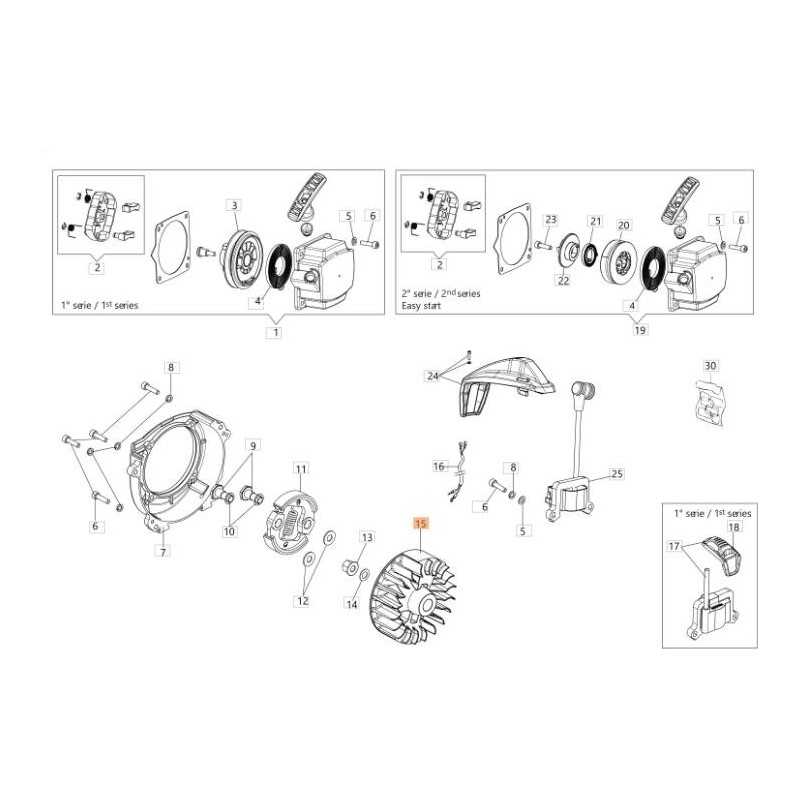 Schwungrad für Freischneider BCH40BP BCH400S BCH400T ORIGINAL OLEOMAC 61450310R