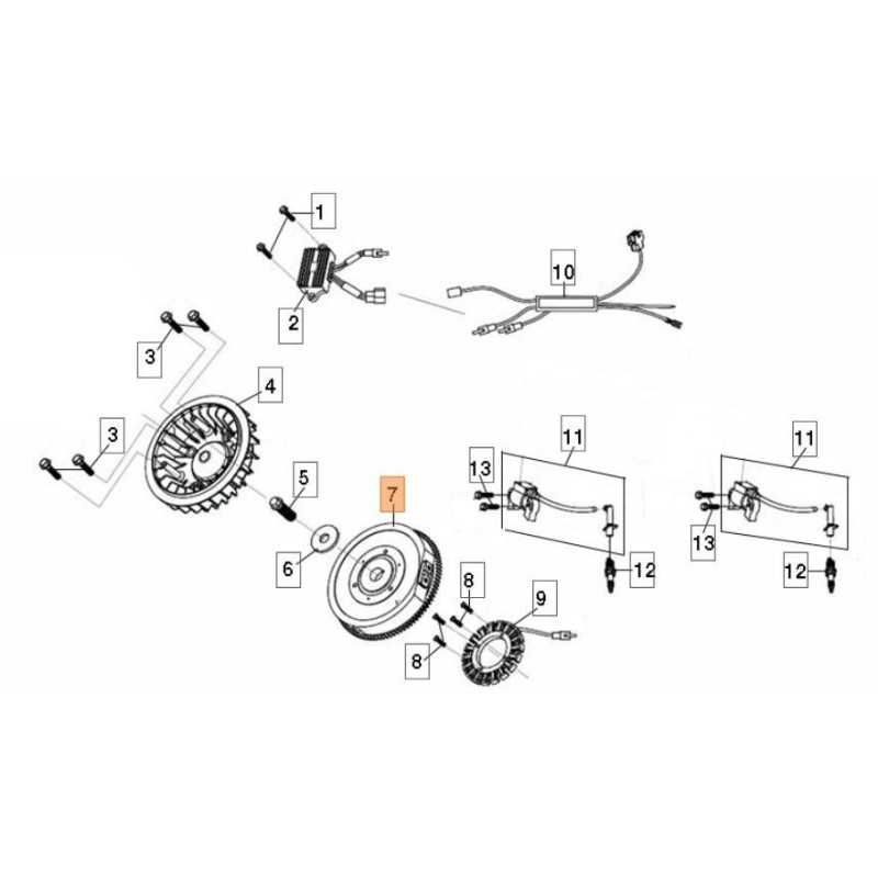VOLANT MOTEUR ORIGINAL EMAK L66151511
