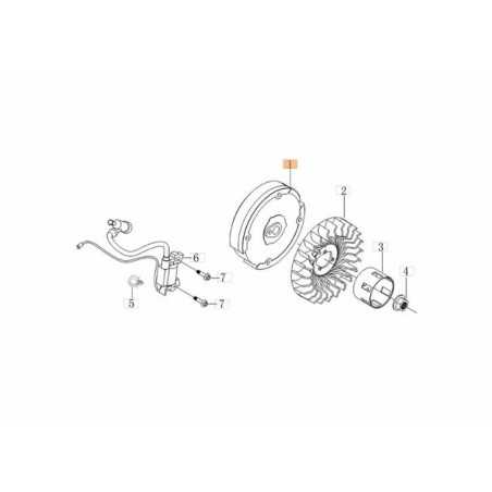 VOLANT MOTEUR ORIGINAL EMAK L66151861 | NewgardenParts.com