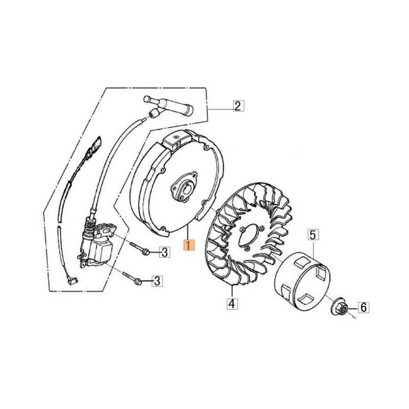 ORIGINAL FLYWHEEL EMAK L66152251