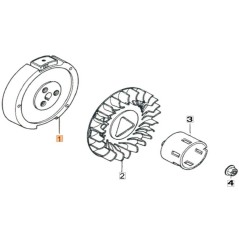 VOLANT MOTEUR ORIGINAL EMAK L66152433 | NewgardenParts.com