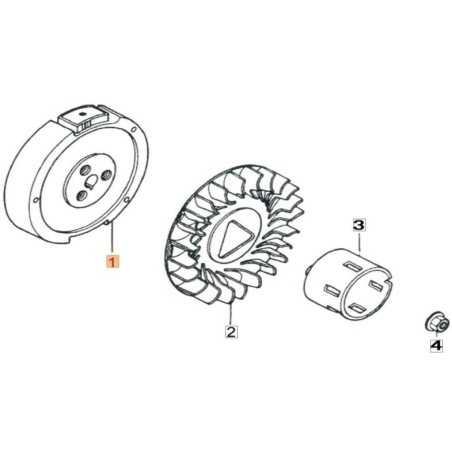 ORIGINAL FLYWHEEL EMAK L66152433 | NewgardenParts.com