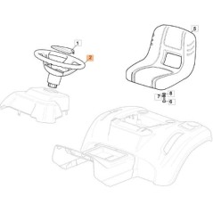 VOLANTE ORIGINALE EMAK G325961219E0 | NewgardenParts.com