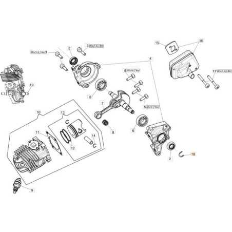 Anillo de retención EMAK original 3024001R | NewgardenParts.com