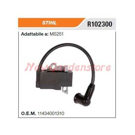 Bobina de encendido motosierra STIHL MS251 R102300 | NewgardenParts.com