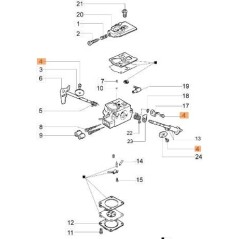 Befestigungsschraube für Drosselklappen und Gashebel 96-475 Vergaser Original EMAK 50010141 | NewgardenParts.com