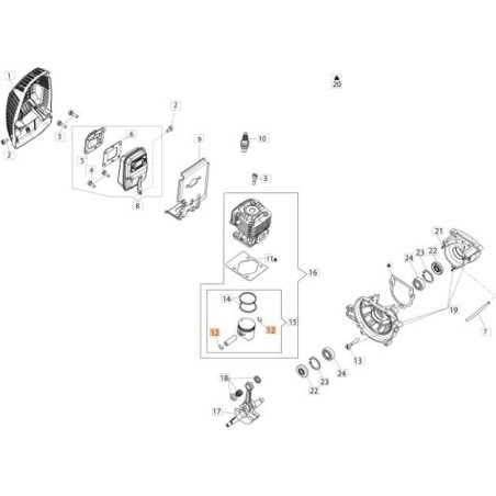 ANELLO ORIGINALE EMAK 58070166BR | NewgardenParts.com