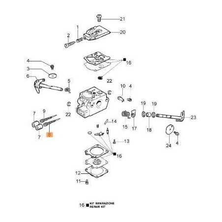 REGISTER SCREW 102-3344 CARBURETOR ORIGINAL EMAK 2318837 | NewgardenParts.com