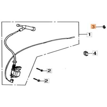 CLIP DE CABLE EMAK ORIGINAL L66152454 | NewgardenParts.com