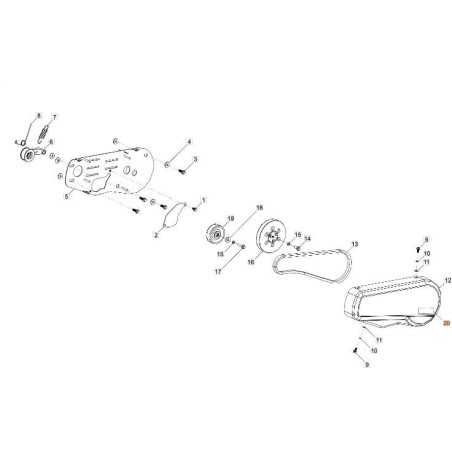 BELT COVER PLATE OM RC 350 ORIGINAL EMAK L66152856 | NewgardenParts.com