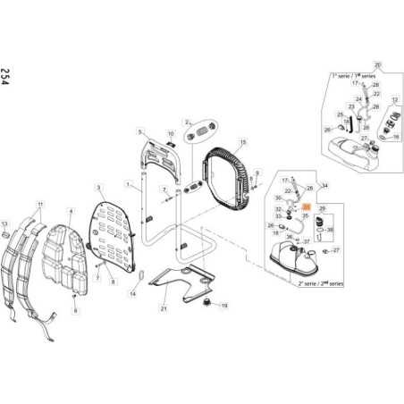 TUBE DE MÉLANGE ORIGINAL EMAK CFI8308100 | NewgardenParts.com