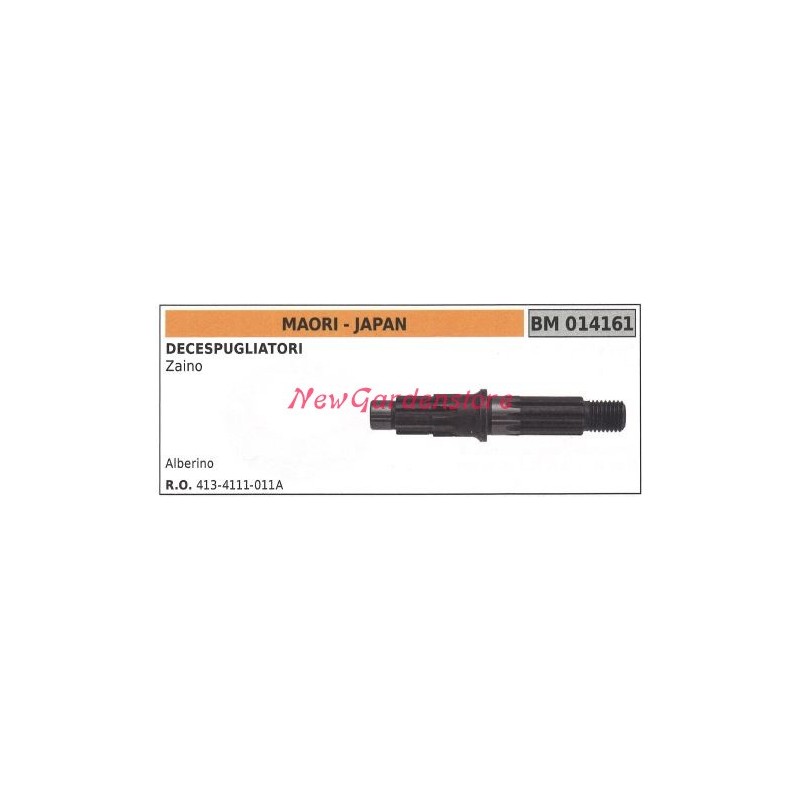 Shaft for MAORI brushcutter bevel gear pair 014161