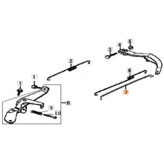 TIGE D'ACCÉLÉRATEUR D'ORIGINE EMAK L66152156