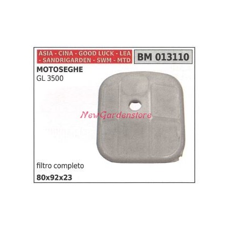 Filtro aria CINA motore motosega GL 3500 013110 AMA BG 38 57558 | NewgardenParts.com