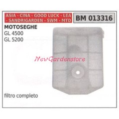 Filtro aria CINA motore motosega GL 4500 5200 013316 AMA BG 45 57502 | NewgardenParts.com