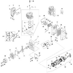 BUSHING FOR ORIGINAL STARTER ROPE EMAK 61450050BR | NewgardenParts.com