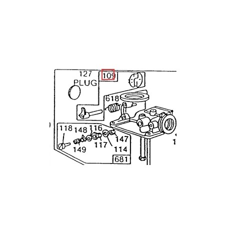 Alberino farfalla originale motore rasaerba BRIGGS & STRATTON 396753 | NewgardenParts.com