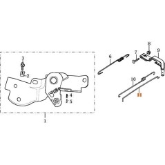 ORIGINAL EMAK DROSSELKLAPPENSTANGE L66150298