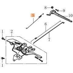 MOLLA A TRAZIONE PER CARBURATORE ORIGINALE EMAK L66151866