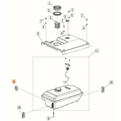 ANTIVIBRATIONS EMAK ORIGINAL L66152710 | NewgardenParts.com