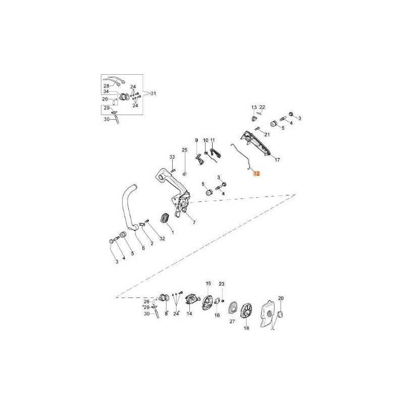 ORIGINAL EMAK 50160041A THROTTLE ROD