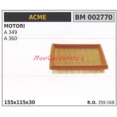 Filtro aria ACME motore motocoltivatore A 349 360 002770 | NewgardenParts.com