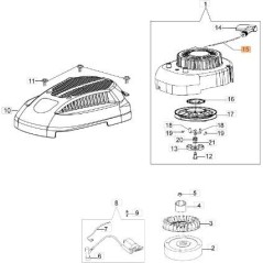ORIGINAL EMAK MANUAL STARTER ROPE L66150269 | NewgardenParts.com