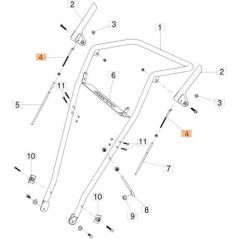 ORIGINAL EMAK LEVER CONNECTION ROD ZM000004