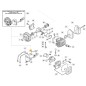 Electronic chainsaw coil models 2525 A2500 ORIGINAL STIGA 118805204/0