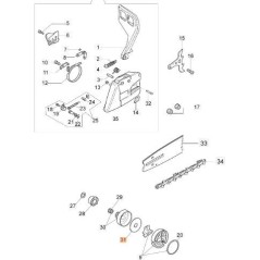 RONDELLE EMAK ORIGINALE 375100012AR | NewgardenParts.com