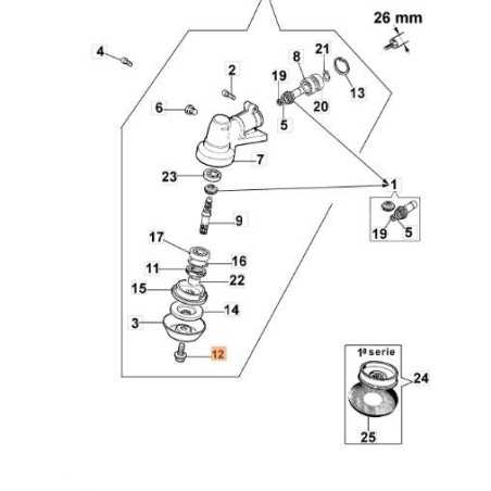 SCREW TE FLANG. 10.9 M8X18X1,25SX GEOMET (CFZ.PZ.10) ORIGINAL EMAK 61040074AR | NewgardenParts.com